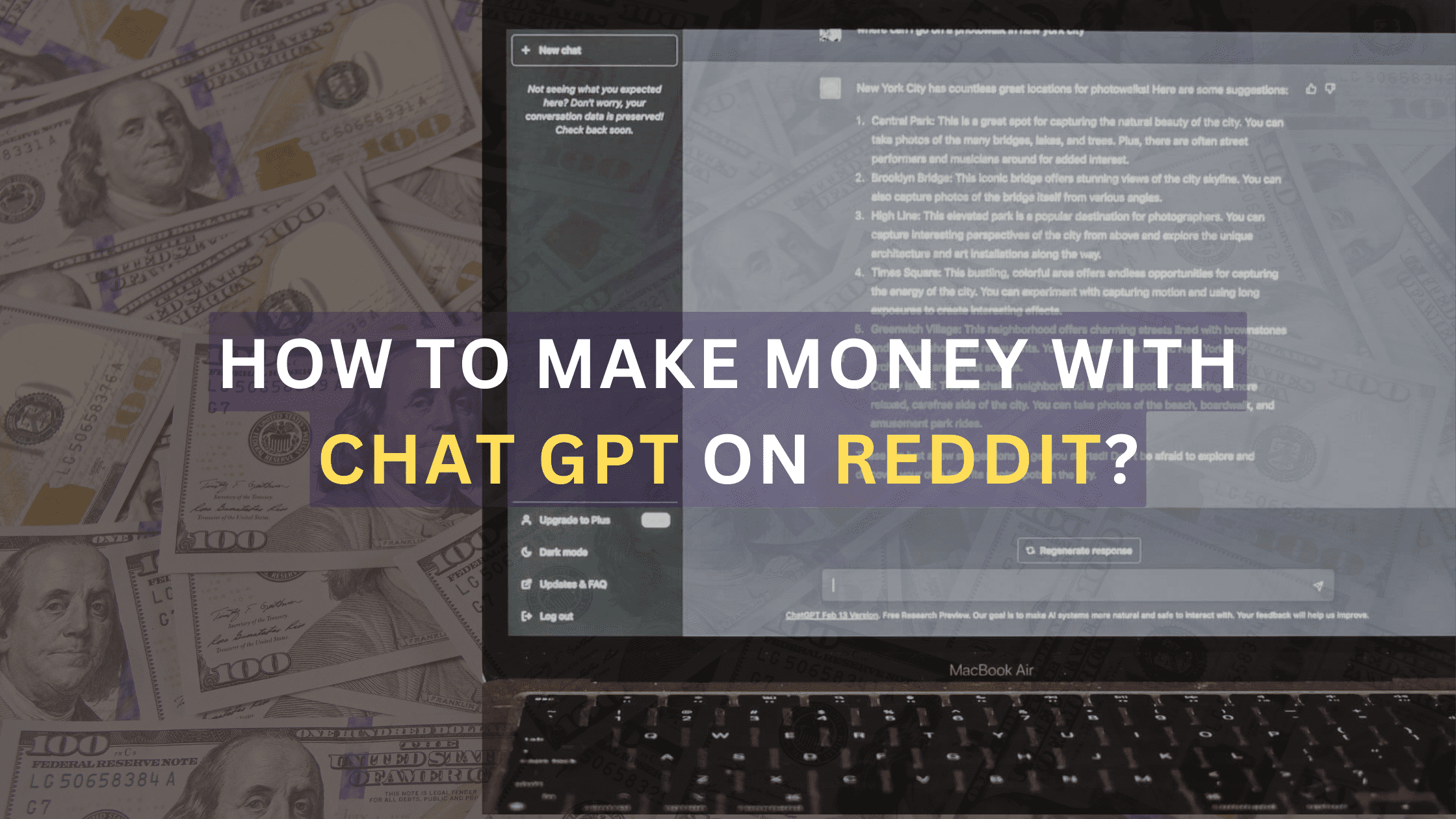 How to Make Money with Chat GPT on Reddit